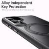 For Samsung Galaxy S25 Magnetic Case Rotating Gear Pivot Kickstand PC+TPU Phone Back Cover