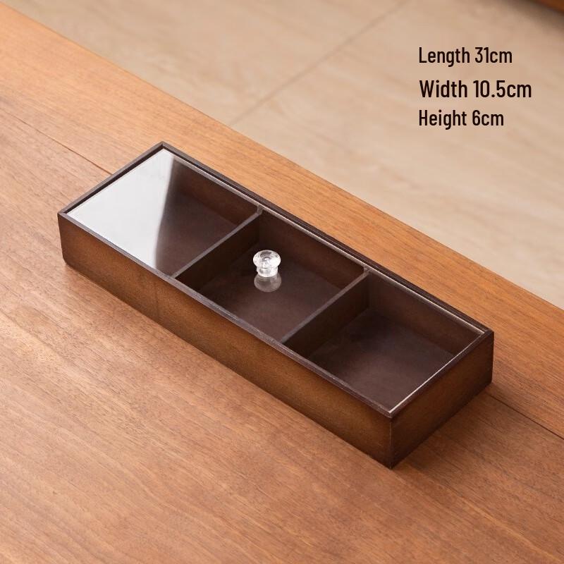 Jingyuheng Chinese Style Bamboo Snack Tray Set with Dustproof Cover