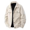 Men's Solid Color Jacket Retro Trend Casual Versatile Lapel Workwear Top