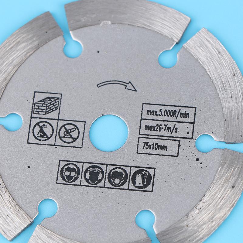 5 Stück/Set 75 mm Winkelschleiferaufsatz Trennscheibe Mini Kreissägeblatt Schleifscheibe für Winkelschleifer Werkzeugteile