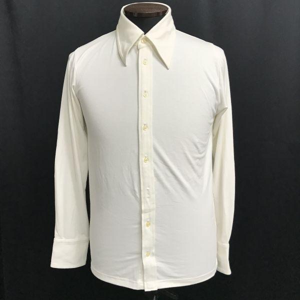 

Б/У/8010 GEKKO Moonlight рубашка с длинным рукавом мужская 44 белая хлопок Сделано в Японии