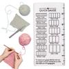 Knitting Stitching Gauge Checker Plastic Grids Measuring Tool For Crochet Projects And Handmade Craft Accessories