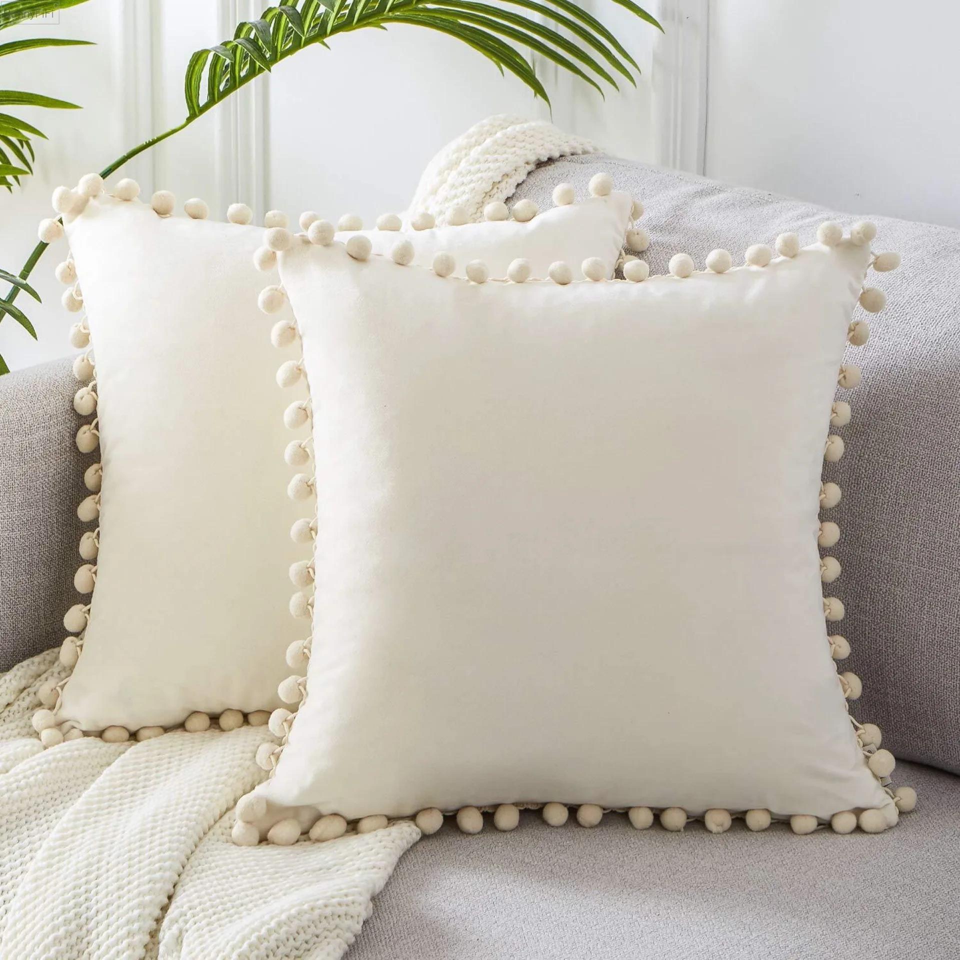 Fast Charging Unisex Home Velvet Cushion Cover Decor Soft Decorative Pillow Case Cover Room Decoration Sofa Pillowcases Big 30×50 45×45 50X50 65X65cm