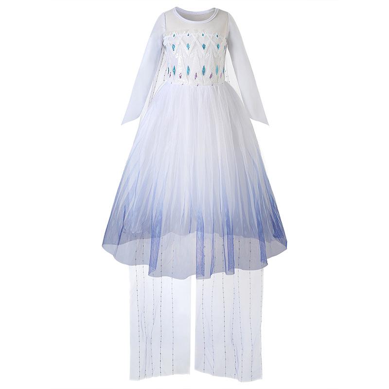 Elsa Princess Cosplay Performance Dress for Girls