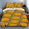 Yellow Concentric Circles. Bedding Duvet Cover Sets Duvet Covers Pillowcases Gifts (1 * Duvet Cover 2 * Pillowcases, Without Duvet Insert)
