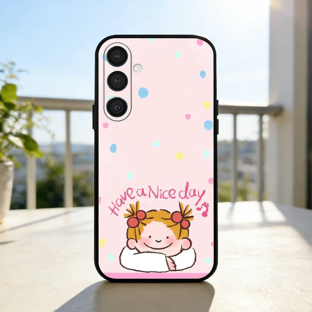 Cute Cartoon Art COCO-chanS Phone Case For Samsung A73,A21s,A22,A31,A32,A52,A53,A71,A80,Soft Black Shell Samsung a40