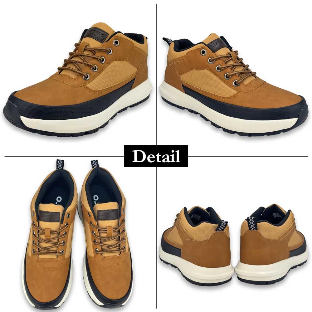 LiBERTO EDWIN Waterproof Sneaker Rain Work L70620 Size Men's Boots, Boots, Mid-Cut Boots, Non-Slip, Lightweight, Men's Shoes, (Yellow, 27.0 cm)