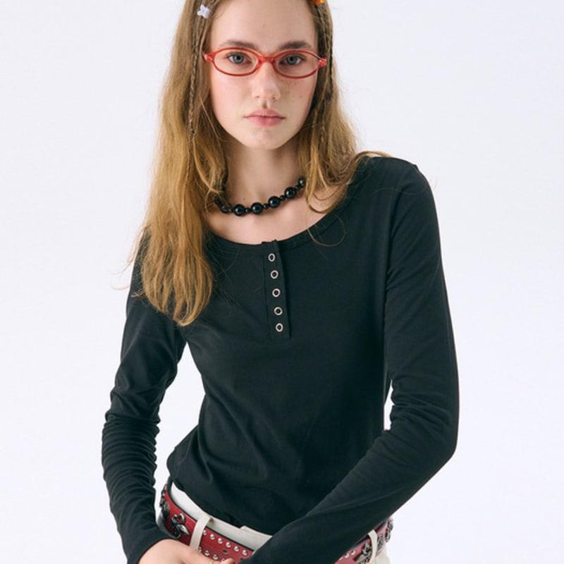 

JUNEJUNE SPACE Colored Necklace_Black ONE