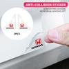 2Pc Transparent Silicone Anti-Scratch Stickers Car Door Corner Protection Cover for Mugen Power Civic Accord CRV Hrv Jazz