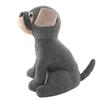 Hestia Grey Sitting Dog Doorstop