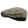 Men's Classic Herringbone Tweed Wool Blend Newsboy Ivy Hat