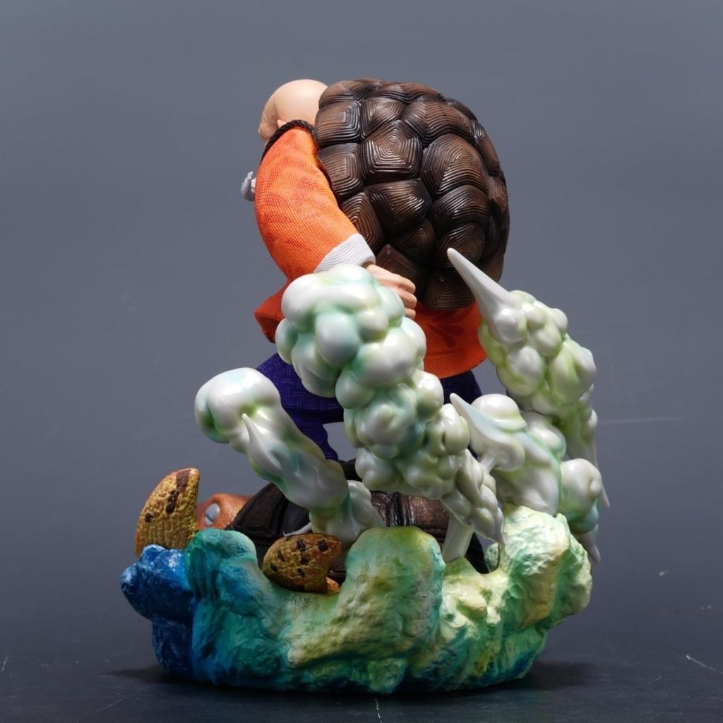 LS Master Roshi Vaub Kib Dragon BallZ 9.05Inch/23cm Can Be Move PVC Provocation Figure Playthings Khoom Plig Rau Cov Kiv Cua Anime