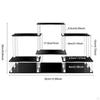 Acrylic Display Riser Stand Showcase Fixtures Elevated Rack Business Living
