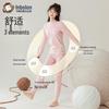 Yingbolun Girls' Mid-Collar Cotton Thermal Base Layer Set