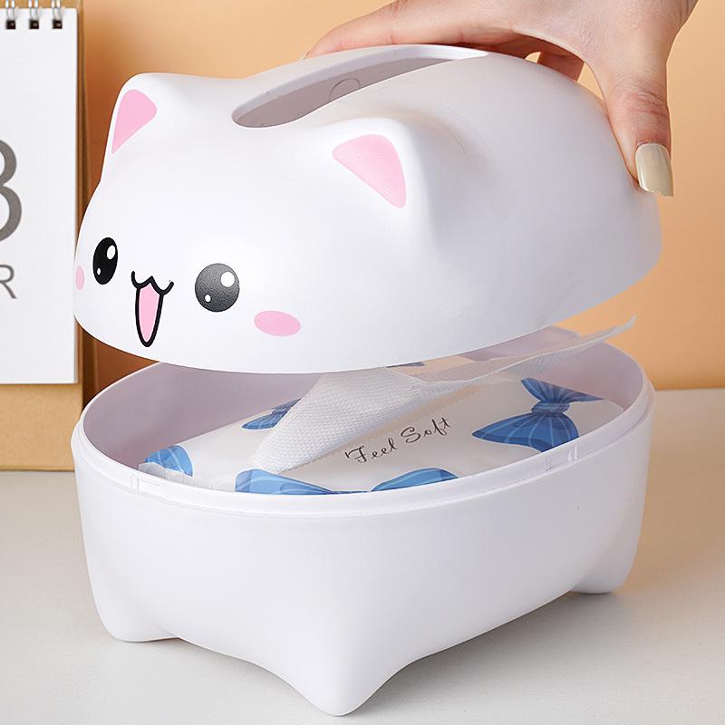 Cute Cartoon Tissue Box for Living Room & Coffee Table: Stylish Paper Towel Storage & Napkin Holder