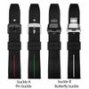 Wasserdichtes Silikon-Uhrenarmband passend für Mido Tissot Citizen Seiko Verlängertes Gummiarmband Herren Damen 20 22mm Schnellverschlussband