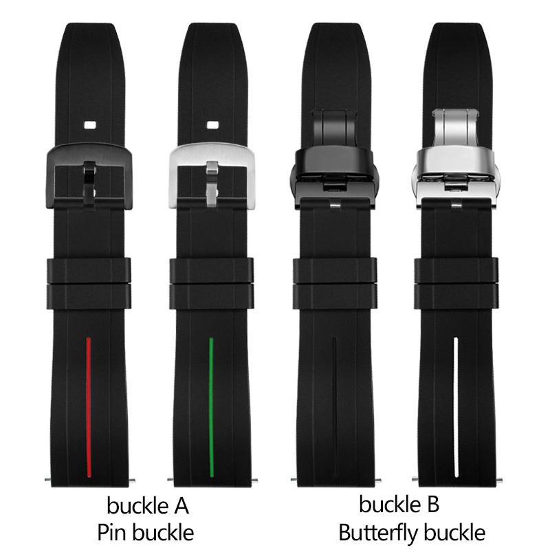 Wasserdichtes Silikon-Uhrenarmband passend für Mido Tissot Citizen Seiko Verlängertes Gummiarmband Herren Damen 20 22mm Schnellverschlussband