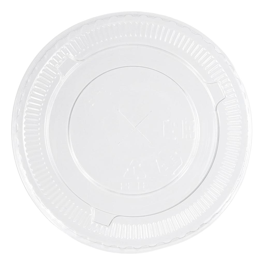 HONOR PET Cups, 240ml, 8 oz, 50-Pack, Takeout, Clear, with Flat Lids