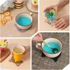 6 Pcs Cat Coasters, Silicone Cute Coasters Easy to Clean, Fun Coaster Non Slip Hot Pads for Drinks Home Gift, Coffee Table Dinning Room Decorations