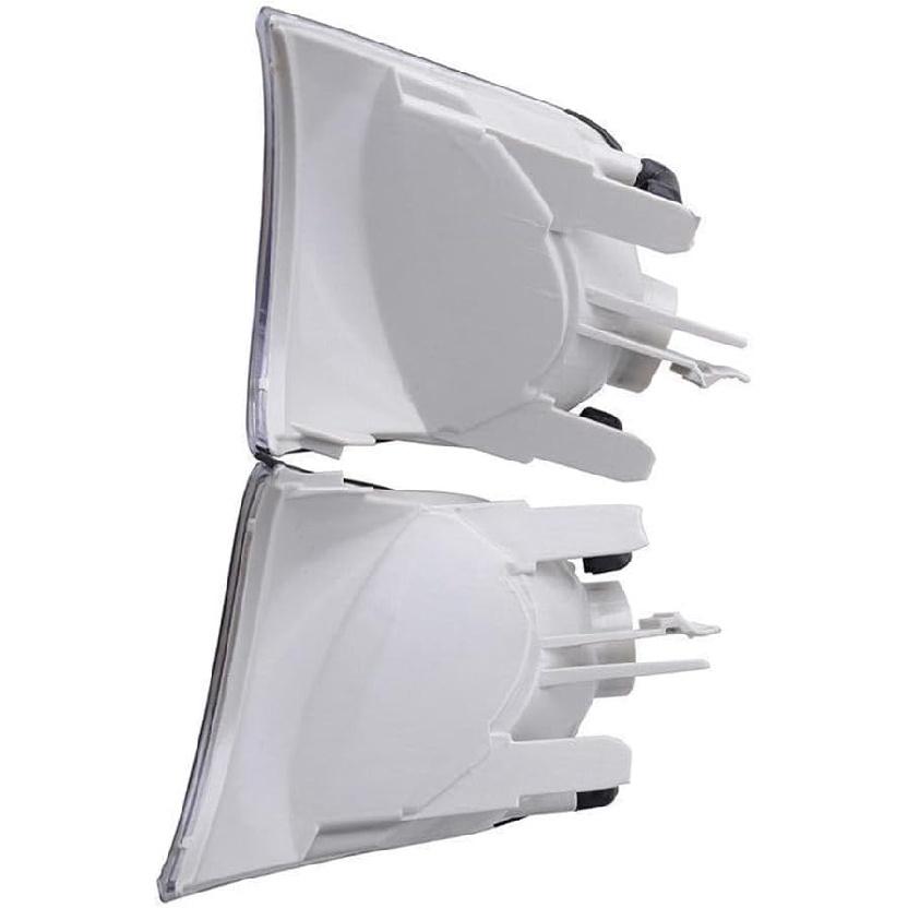 Front Corner Light Housing 63126904299 63126904300, Side Marker Light Lens Cover, 1998-2001 Compatible with BMW E46 2-Door - Clear Lens