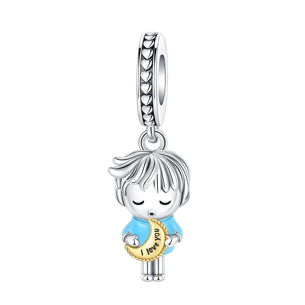 Copper Boys And Girls Lovers Pendants Charm For Genuine Bracelets Charms Bead Necklaces DoItYourself Female Jewellery