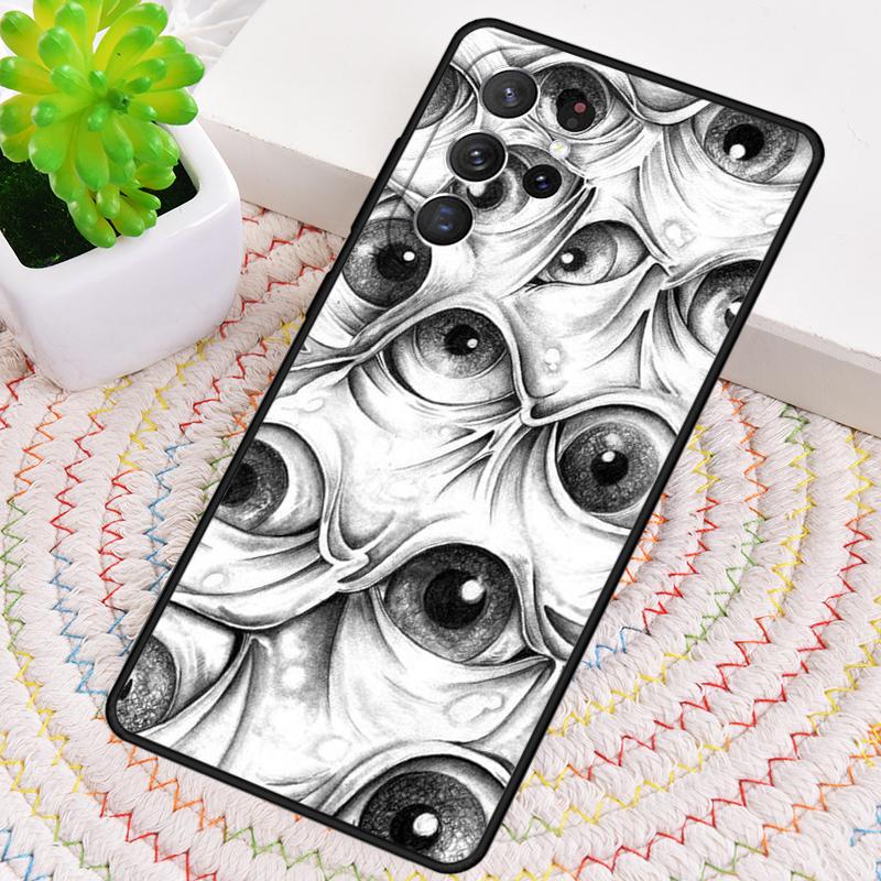 

Eye Illustration Phone Case for Samsung Galaxy note 10 pro S26 Ultra S23 S24 FE S25 S21 S22 PLUS shockproof Cove Galaxy S21 Ultra 5G