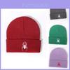 Spider Embroidered Knit Beanie With Warmth For Streetwear And Casual Wear