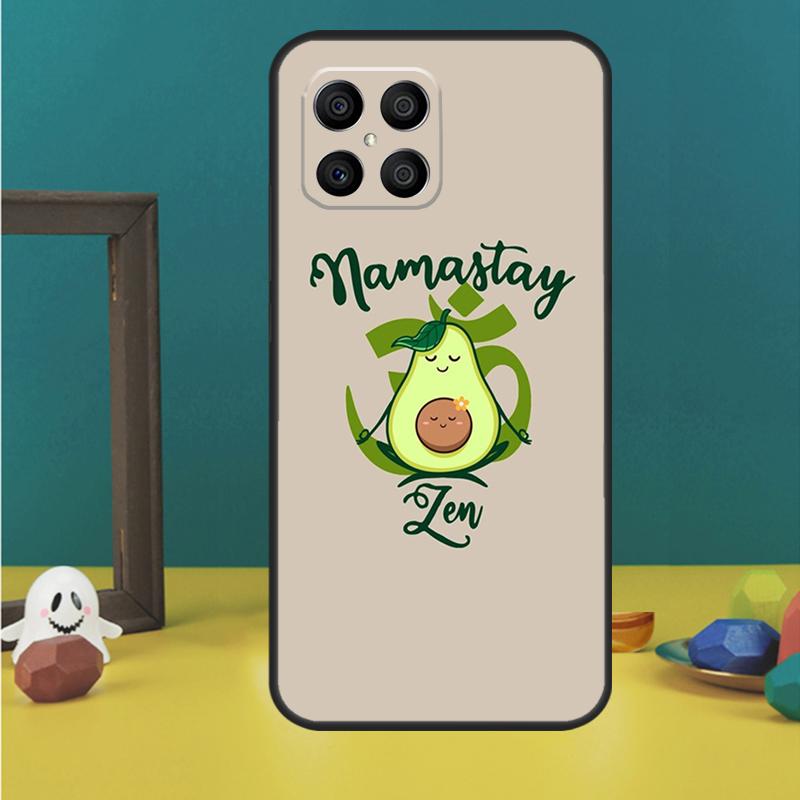 

Avocado Yoga Funny Pattern Fundas For Huawei P20 P30 P40 P50 Pro Lite P Smart 2019 Nova 5T 9 Honor X7 X8 X9 50 Case Honor 50 Pro