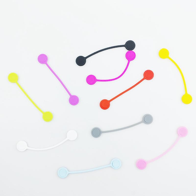 Colorful Magnetic Silicone Cable Ties-Reusable Cord Organizer for USB,Headphones&Keychains-Perfect Gift for Halloween&Christmas.