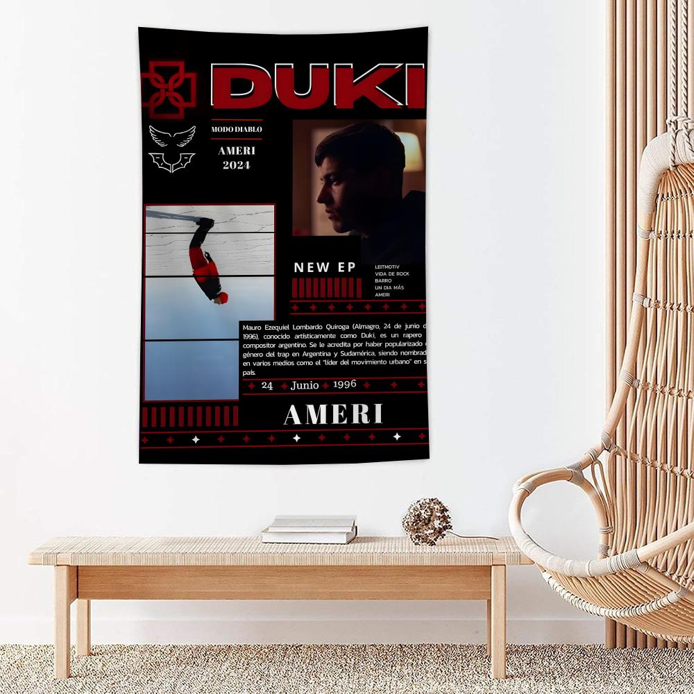 Singer Rapper Dduki Tapestry Microfiber Wall Hanging For Bedroom Living Room Decor Outdoor Festival Garden Bar Background