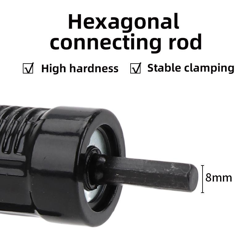 Rivet Gun Adapter Kit with Handle Grip Riveter Drill Attachment Riveting Hand Tool Insert Nut for Cordless Electric Power Drill