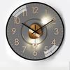 12-inch 30cm Light and Luxurious Light and Shadow Automatic Time-sensitive Radio Clock Home Living Room Bedroom Mute Clock Wall Clock
