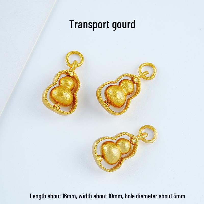 Year of the Horse Sand Gold Non-Fading Drip Oil Beaded DIY Bracelet and Jewelry Accessories.