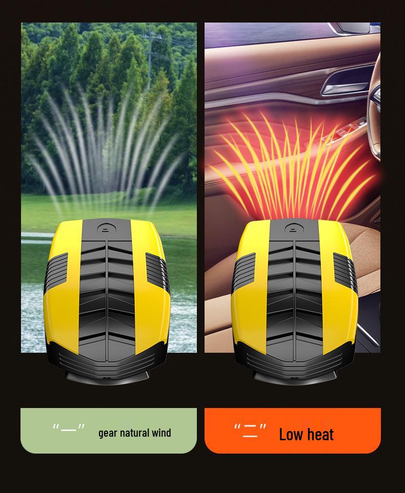 12V Car Heater & Defogger with Hot/Cold Settings for Defrosting Snow