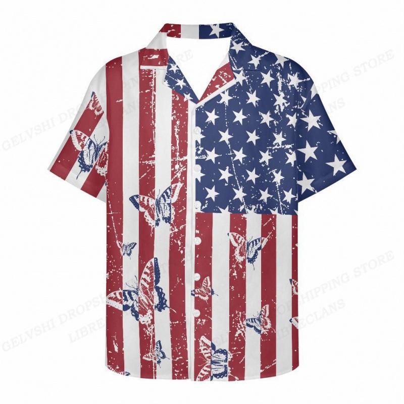 New summer casual hot sale D printing short-sleeved shirt Hawaiian shirt men's vacation seaside source