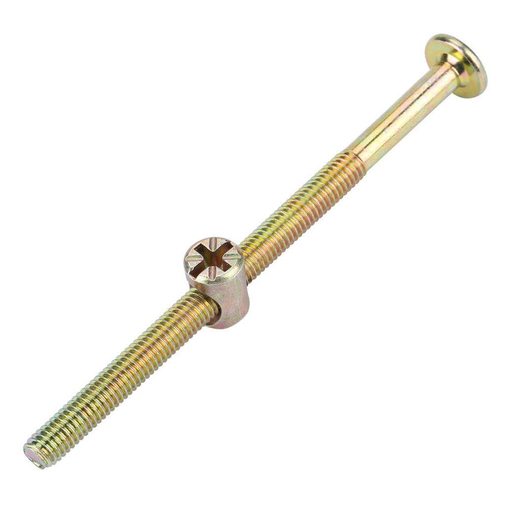 10pcs High Quality Carbon Steel Color Zinc Plated Hex Flat Head Screw Hammer Head Nut (6 * 90mm)