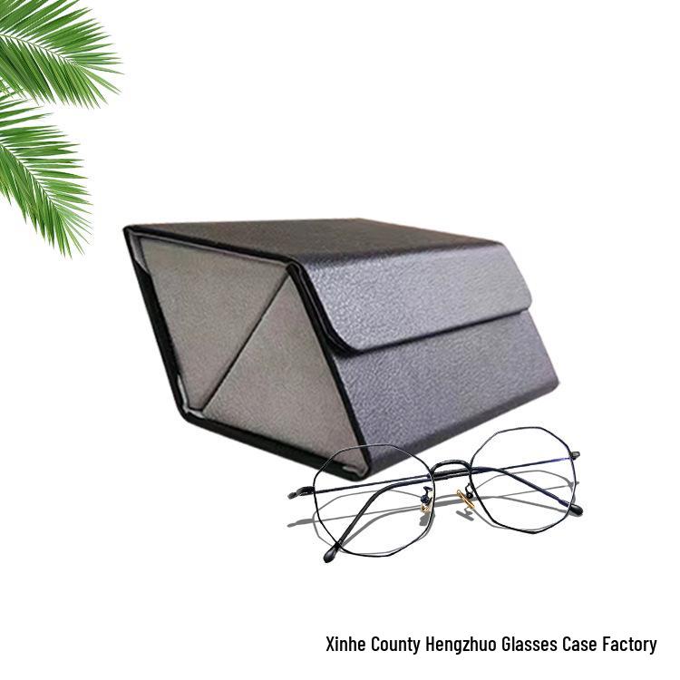 

Foldable Multi-Compartment Sunglasses Storage Box - Portable Large Capacity Organizer