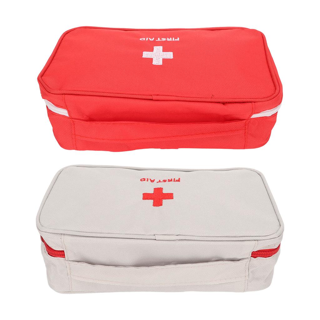 Empty First Aid Bag Waterproof Large Capacity Emergency Medicine Pouch for Outdoor
