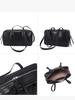 Women's Elegant Genuine Leather Bowling Bag - Large Capacity, Versatile Commuter Style, New 2026 Design with Shoulder Strap