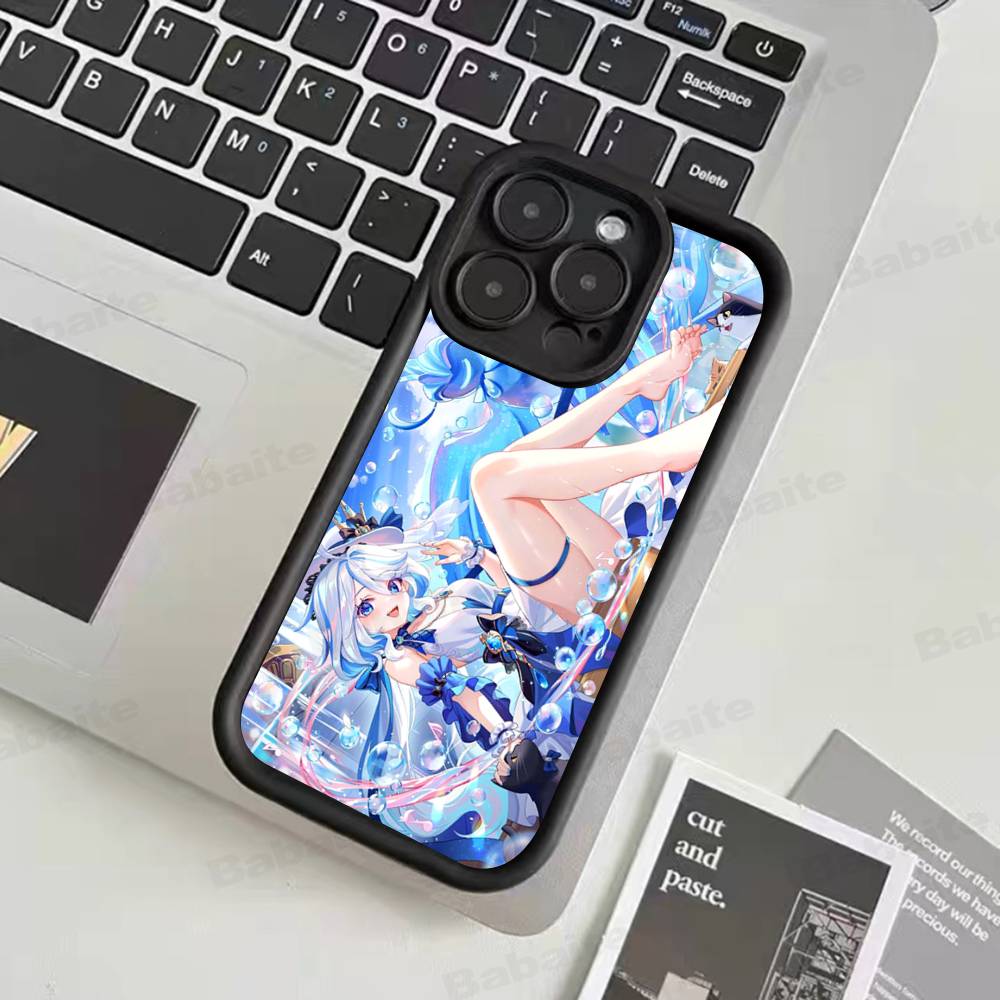 Genshin Impact Furina For iPhone 17 15 13 12 11 14 Pro Max X XR XS 16 Plus Shockproof Candy Back Cover