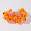 Halloween Light String 3D Pumpkin Design Easy to Use Battery Operated LED Light String Indoor Outdoor Decoration