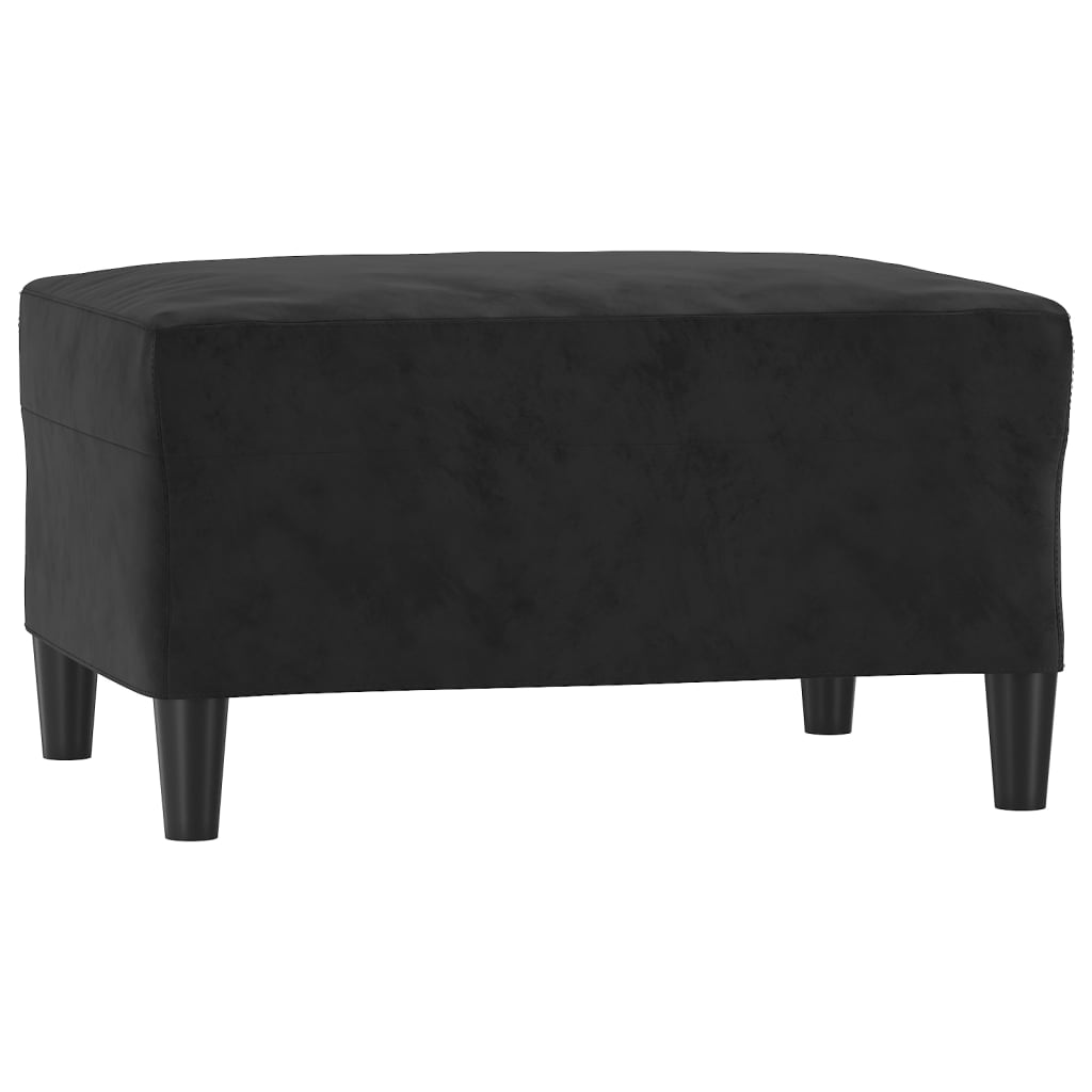 Vidaxl 4-Cz. Relaxation Set With Cushions, Black, Velvet