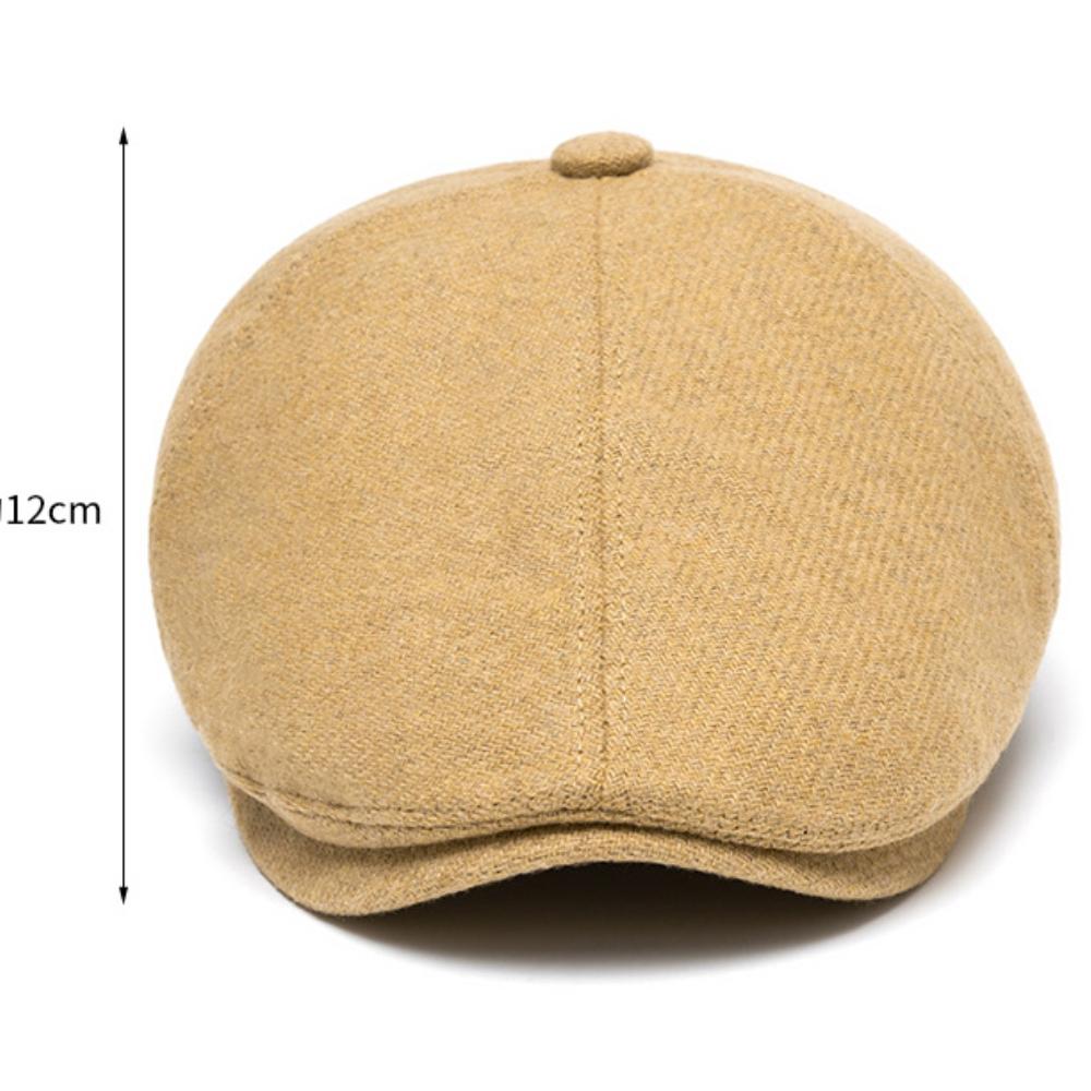 HT4975 Berets Autumn Winter Wool Hats for Men Women Artist Painter Beret Hat Adjustable Flat Cap Male Female Octagonal Beret Cap