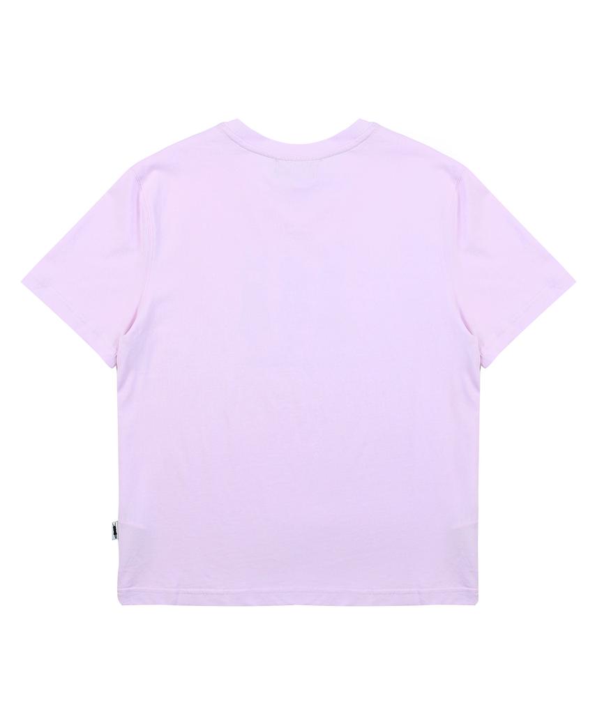 Pipilapin Women'S Regular Fit Pp3 Illustration Basic Short Sleeve T-Shirt/Fs1Wts913F Pink