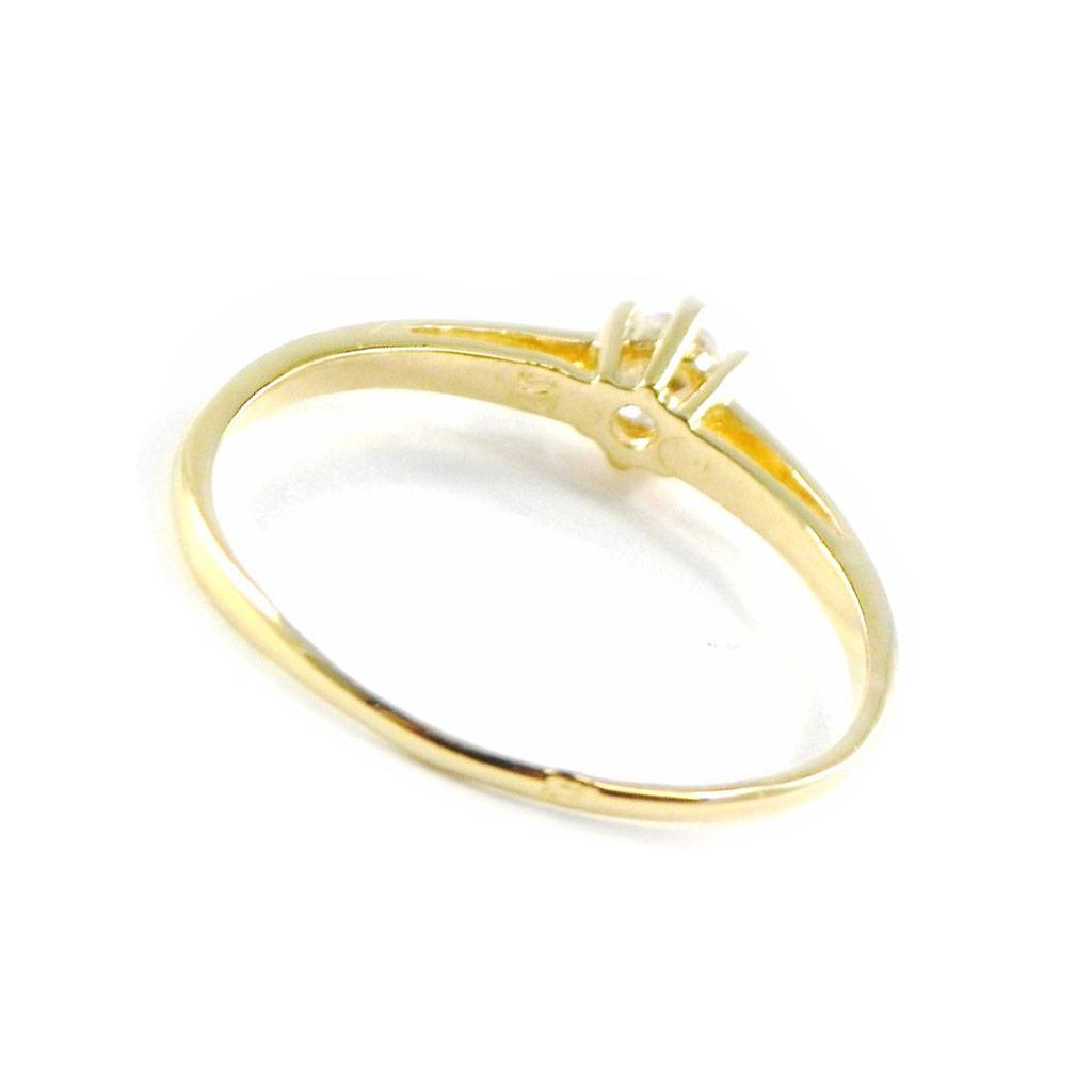 Solitario Placcato Oro Ø 4 mm