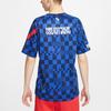 Nike Dri-FIT Croatia National Team TrainingSport Fast-Dry Breathable Fabric Short Sleeve Men's Blue CD2576-452