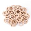 50PCS Wood Handmade DIY Wood Wooden Rings Round Unfinished Surface Unfinished Wood Rings 50MM Wooden Circles DIY Crafts