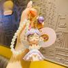 Car Pink Keychain Tone Girl Angel Doll Bag Pendant Beads Cartoon Gift Accessory