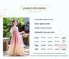Kids' Summer Hanfu Chiffon Dress: Short Sleeve Ruqun Princess Costume