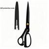 10 Inch Stainless Steel Tailor Scissors with Blackening Process, Professional Fabric Cutting, Manual Sewing, Household Large Sci